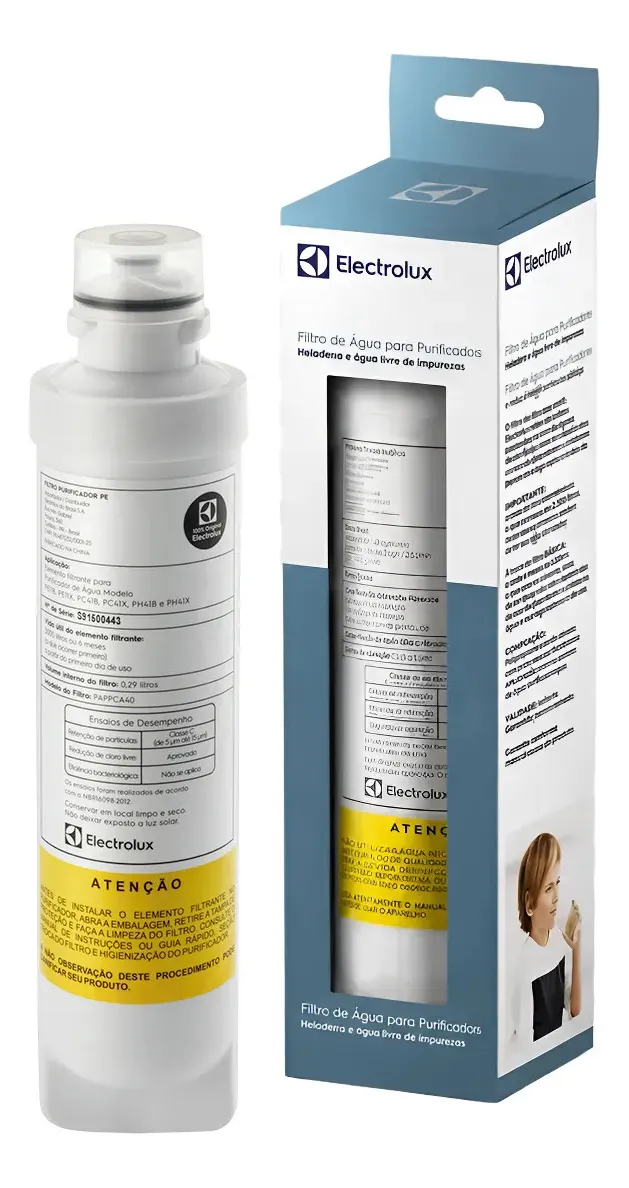 Filtro Refil Purificador Electrolux Pe11b Pe11x Pc41 Ph41 A1 Branco