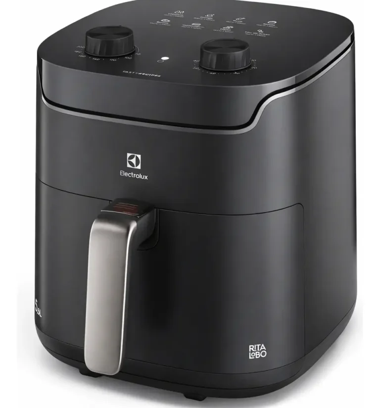 Fritadeira Elétrica Electrolux 5,6l 1400w Eaf40 Efficient 110v Tecnologia Air Cooking 360° Grafite Lançamento
