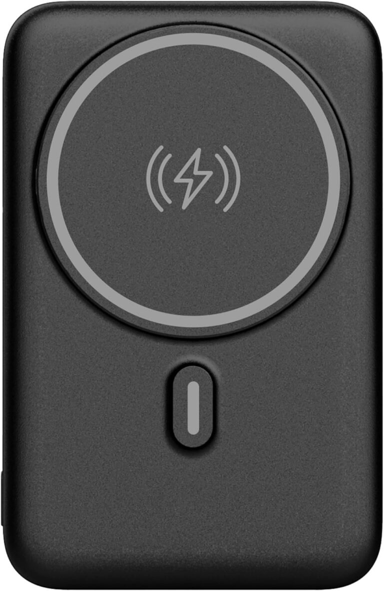 Geonav Power Bank, Carregador Portátil Universal por Indução 10.000mAh, Carregamento rápido*, Suporte Dobrável, Compatível com MagSafe®, PB10MAGBK, Preto