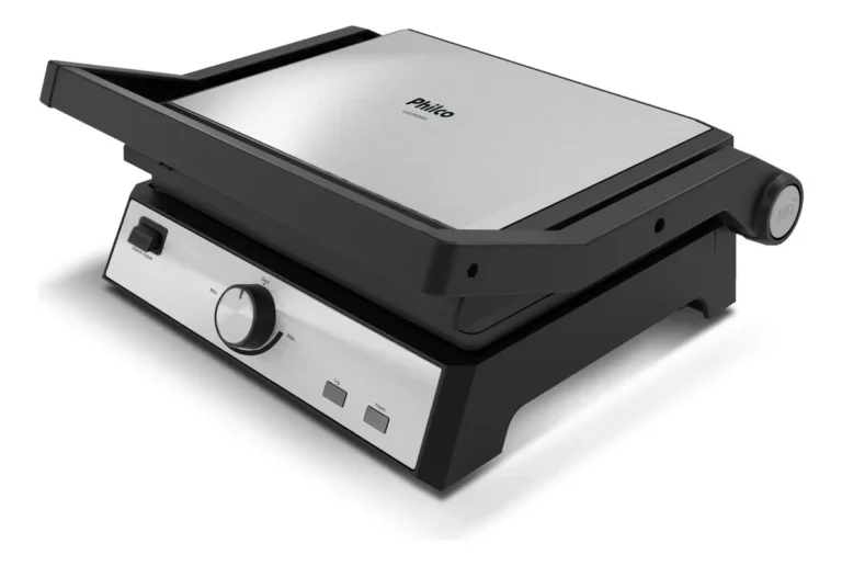 Grill E Sanduicheira 2 Em 1 Chapa Com Abertura 180° Pgr50a Philco Cor Preto