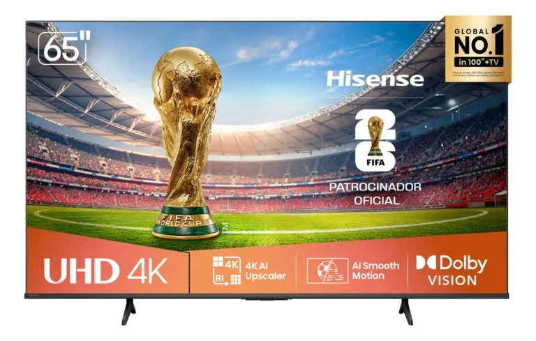 Hisense Smart Tv 4k 65 Polegadas 65a6nv Com Dolby Vision, Hdr10, HLG, Dolby Gaming, Film Maker, Dts Virtual X