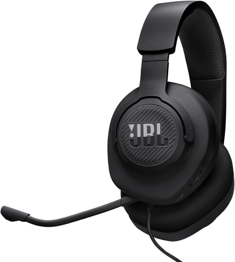 JBL, Fone de Ouvido Com Fio, Quantum 100M2, Headset Gamer, Over Ear, Microfone Removível – Preto