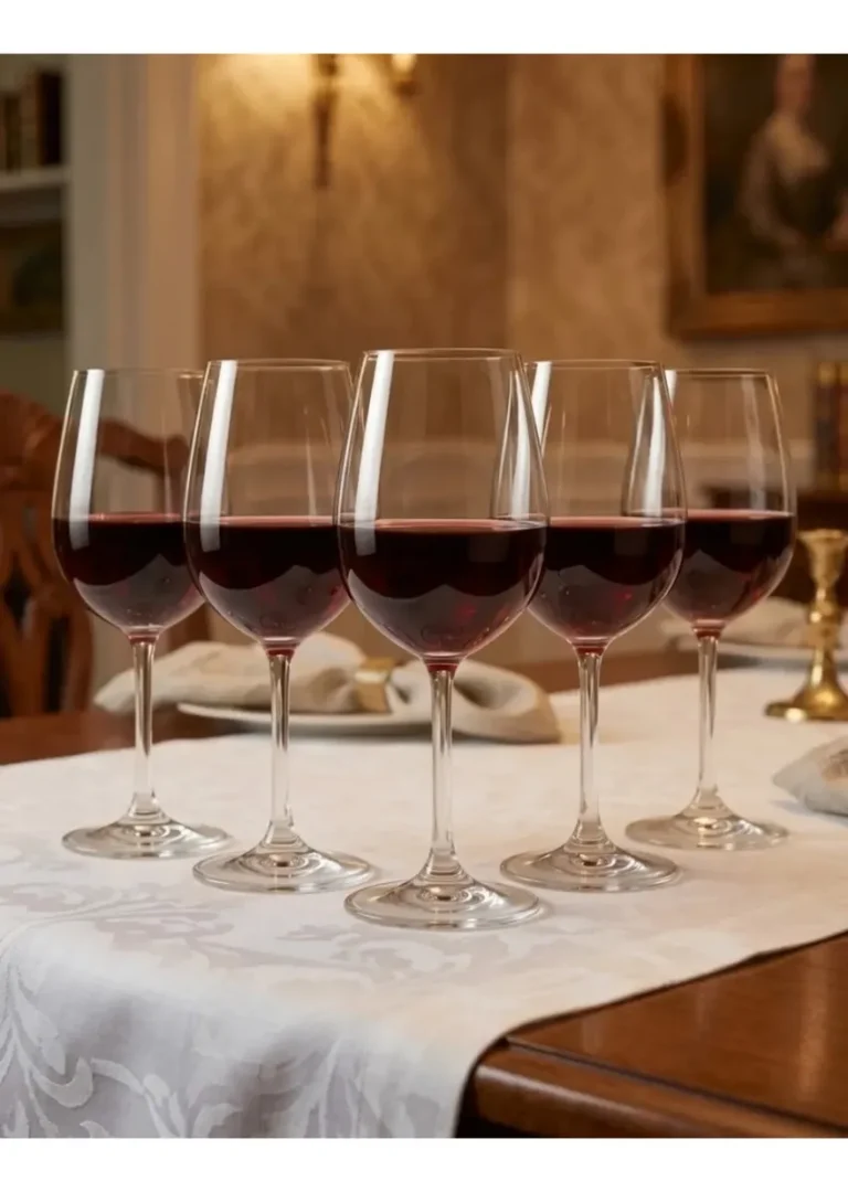 Jogo 6 Taças Cristal De Vinho Tinto Branco Titanium Gastro 580ml Pítia
