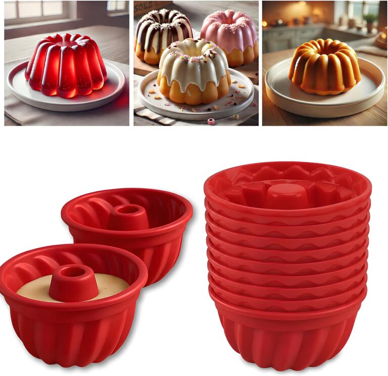 Kit 12 Forma Redonda Silicone Mini Bolo Forminha Mini Pudim Cupcake