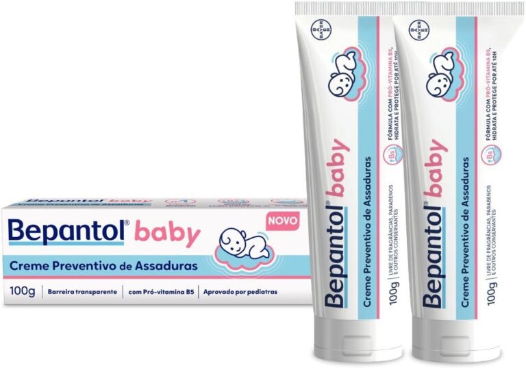 Kit 2 Cremes Pomadas de Assaduras Vit B5 com 100g cada, Total 200g – Bepantol Baby