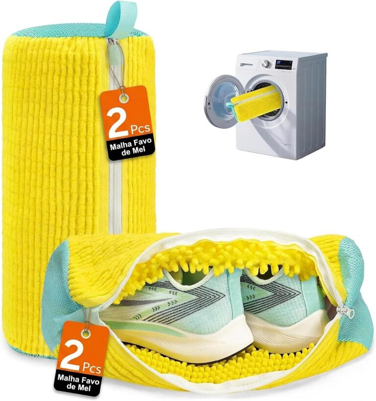 Kit 2 Saco para Lavar Tênis para Calçados (Amarelo)