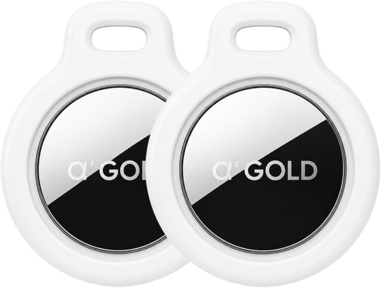 Kit 2 Tag Rastreador GPS Compatível com Iphone iOS (App Buscar) com Alarme Localizador Sonoro Air Bateria Duradoura, Localiza Chaves, Malas, Crianças, Pets