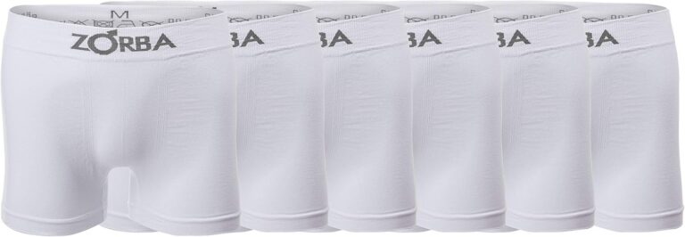 Kit 6 Cuecas Boxer Algodão Sem Costura ZorbaMasculino