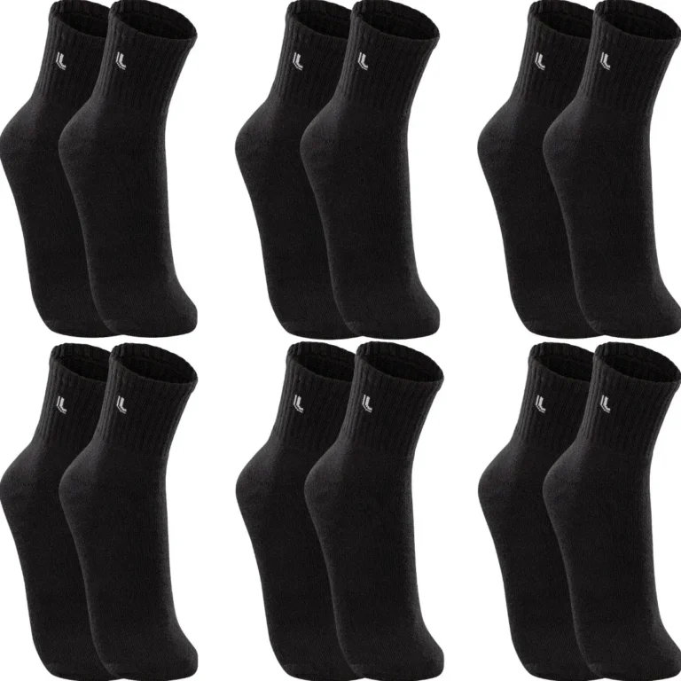 Kit 6 Pares Meias Lupo Cano Médio Esportivas Academia
