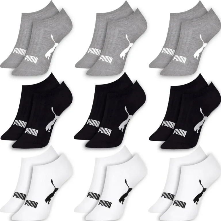 Kit 9 Pares Meias Puma Sapatilha Soquete Invisível Original