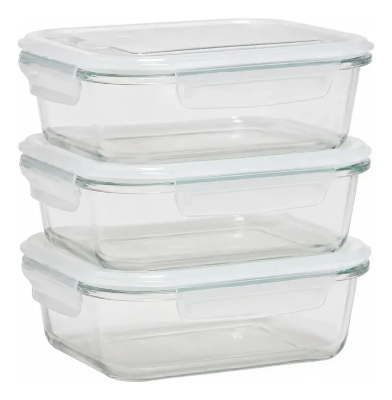 Kit Potes Hermético Flux Flashgoods 650ml Com Vedação Transparente