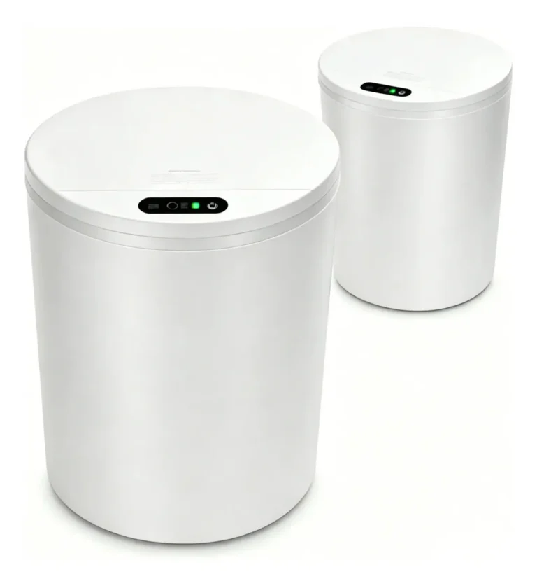 Lixeira Inteligente com Sensor 16L Cor Branco Durável e Moderna para Residencial e Comercial
