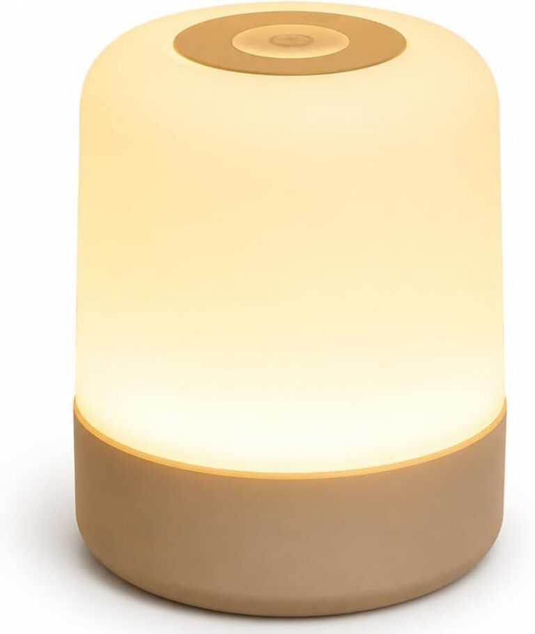 Luminária de Mesa LED Premium Touch Recarregável USB, 3 Modos de Iluminação, Abajur Sem Fio para Cabeceira, Quarto, Escritório, Leitura e Estudos