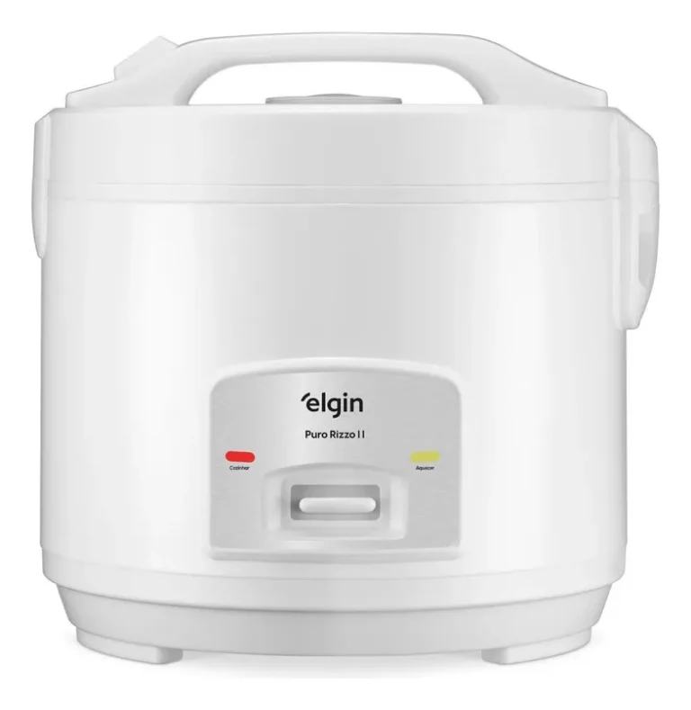 Panela De Arroz Elétrica Puro Rizzo 10x Elgin 2l 700w 110v Branco 127v 60hz