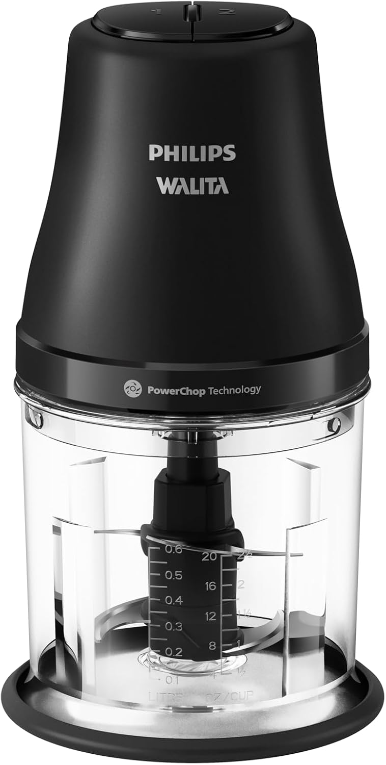 Philips Walita Processador de Alimentos PowerChop 450W, Preto, 220V