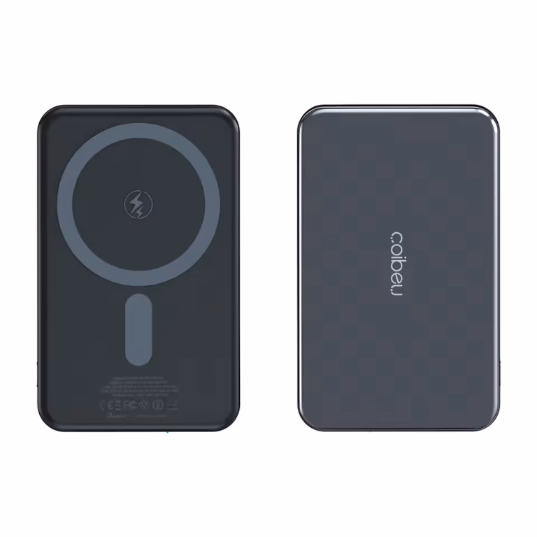 Power Bank Magnético 10000mAh 15W Carregamento Rápido Sem Fio com Entrada Type-C 20W para iPhone e Android Fino e Portátil