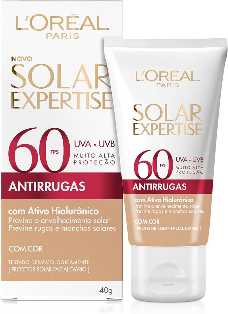 Protetor Solar Facial L’Oréal Paris Solar Expertise Antirrugas Fps 60 Com Cor 40G