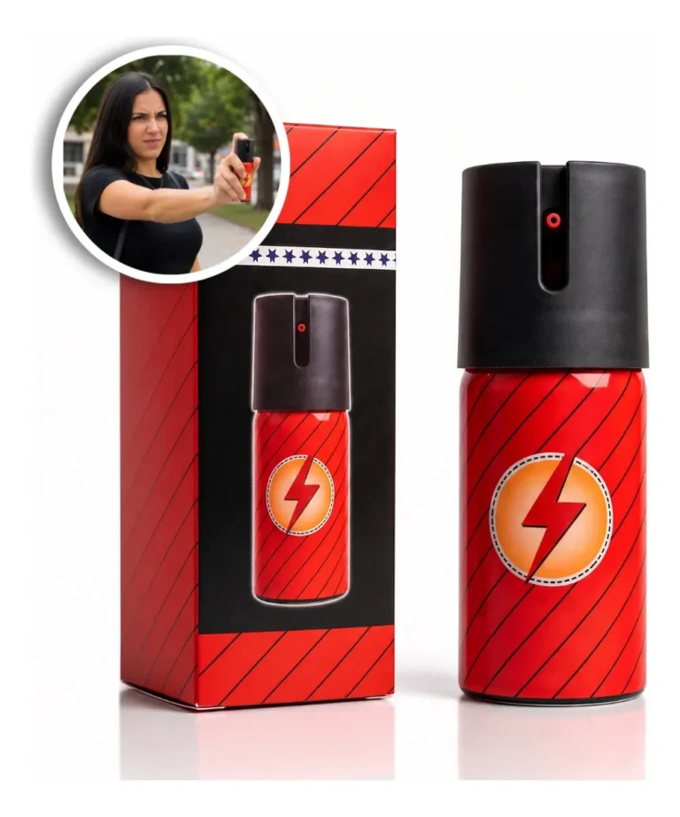 Spray De Defesa Pessoal 40ml Feminino Pequeno Discreto Vermelho