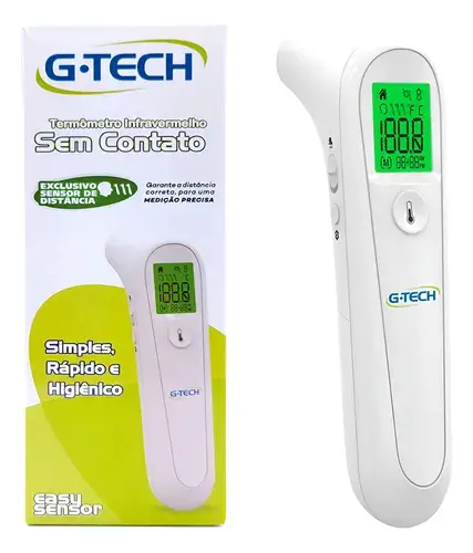 Termômetro Infravermelho sem Contato Easy Sensor G-tech THGTSC3 Cor Branco