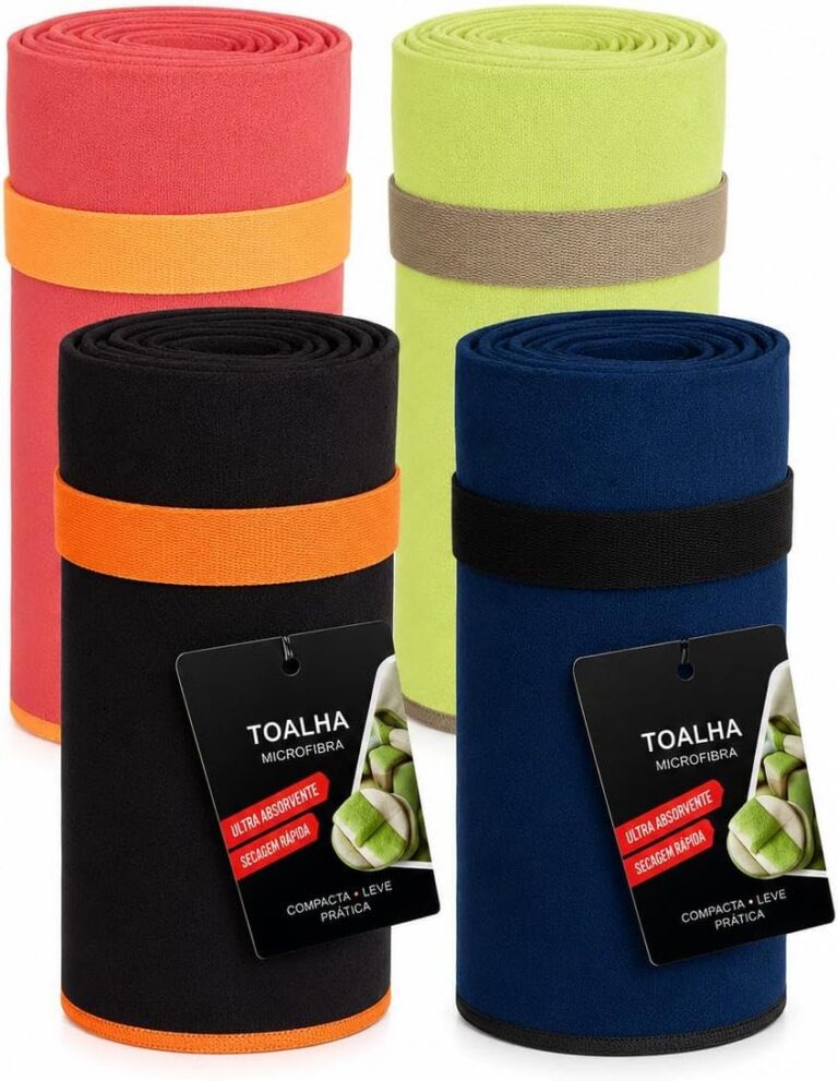 Toalha de Microfibra 80x130cm: alta absorção, leve, macia e compacta