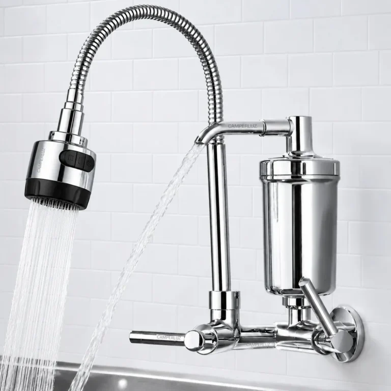Torneira Gourmet Luxo Com Filtro Puficador Flexível Cozinha Parede 2 Jatos Cor Cromada – Marca Camperluz