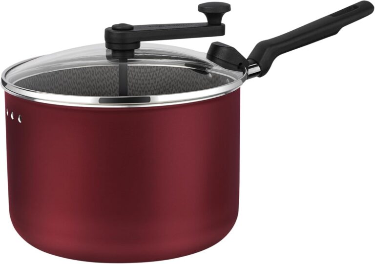 Tramontina PIPOQUEIRA 20CM 3,5L LORETO VERMELHO – ALUMINIO COM REVESTIMENTO ANTIADERENTE