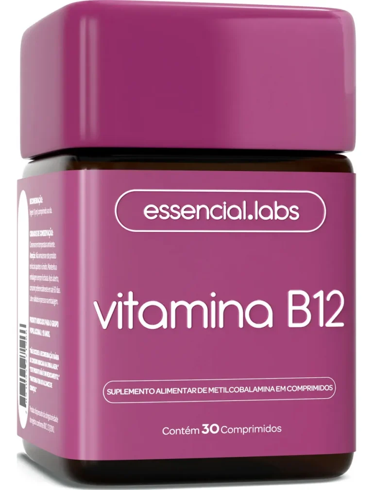 VITAMINA B12 Metilcobalamina – Fórmula com Máxima Pureza e Concentração – 30 Doses