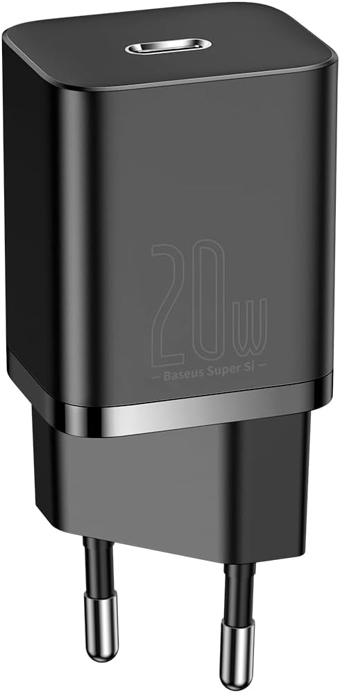 Carregador de Parede Tipo C Baseus Super Quick Charger 20W (Preto)
