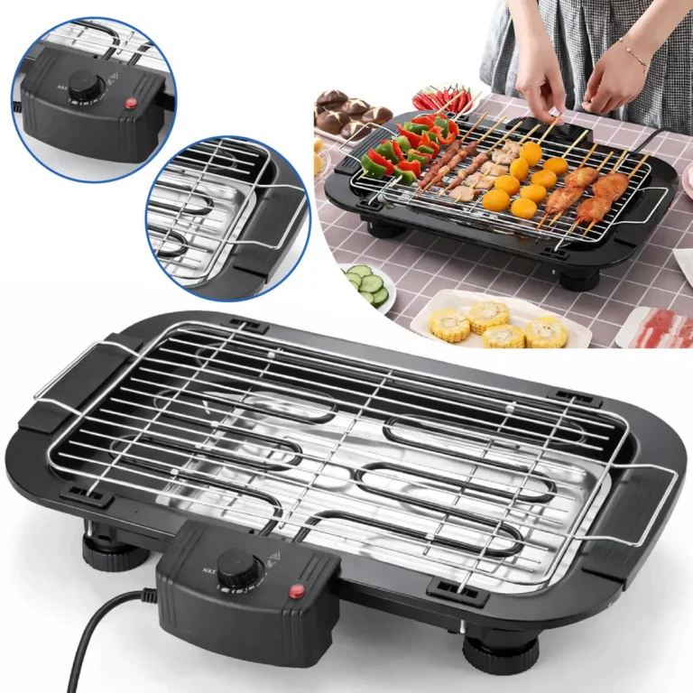 Churrasqueira Elétrica Grande Steak Grill Para Apartamento 220v Sem Fumaça Preto – Aero Home