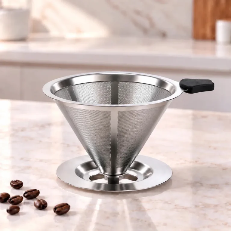 Coador De Café Inox 103 Filtro Reutilizável Aço Inoxidável Sem Papel Passador De Café Peneira Fácil De Lavar Ecológico Para Café Tradicional