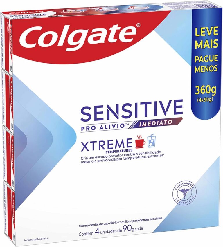 Colgate Sensitive Pro Alívio Xtreme Creme Dental, 4x90g