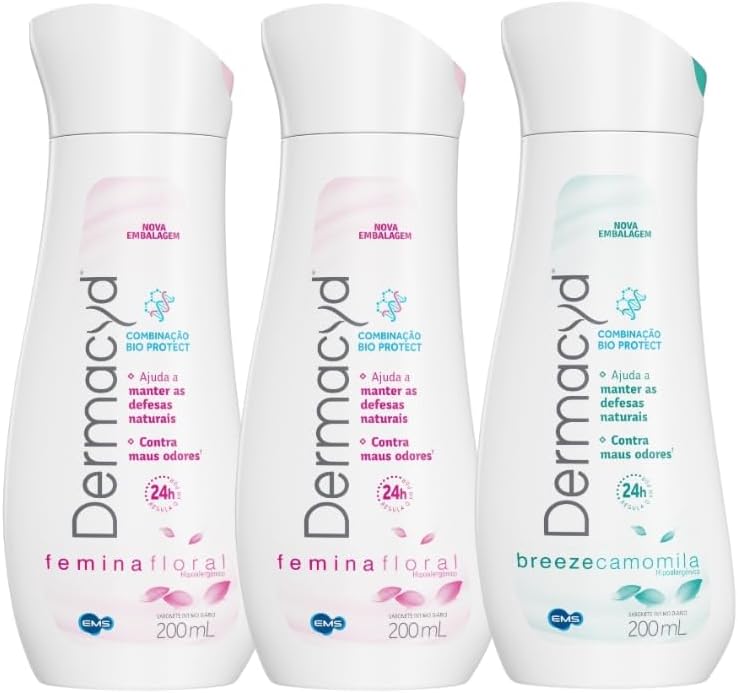 Dermacyd Sabonete Líquido Íntimo Kit Leve 3 Pague 2-2 Femina 200ml + 1 Breeze 200ml