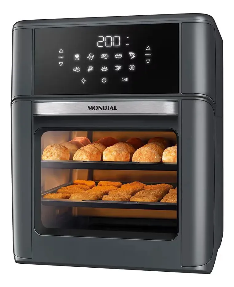 Fritadeira Air Fryer Oven Mondial Afon-12l-fg 12l Digital 20 Cinza 127v