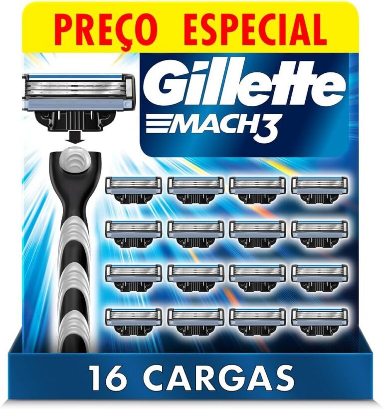 Gillette Mach3 Carga para Aparelho de Barbear 16 Unidades