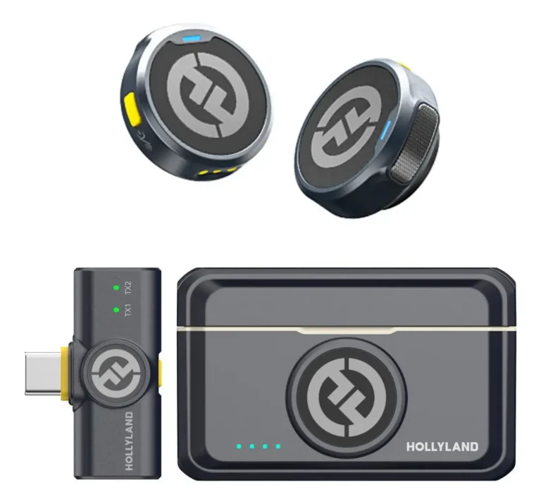 Hollyland Microfone Sem Fio Duplo Lark M2 Usb-c Para iPhone Cor Preto
