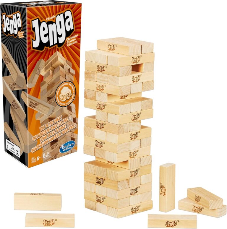 Jenga, Jogo de Brinquedo, Jenga Clássico – Conjunto com 54 Peças – A partir de 6 Anos