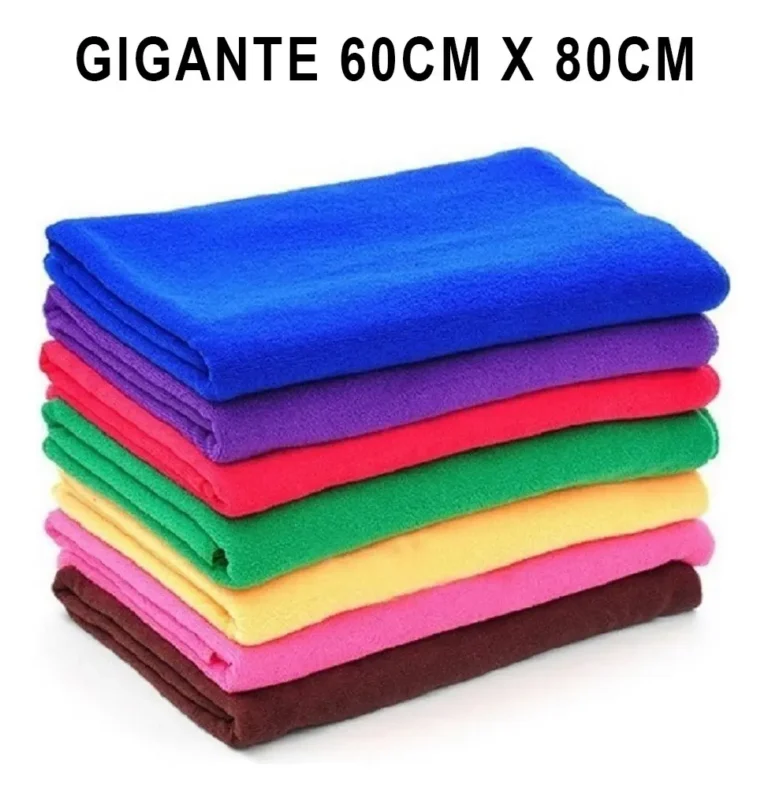 Kit 10 Un Panos Chão Gigante Microfibra 80×60 Mais Vendido!