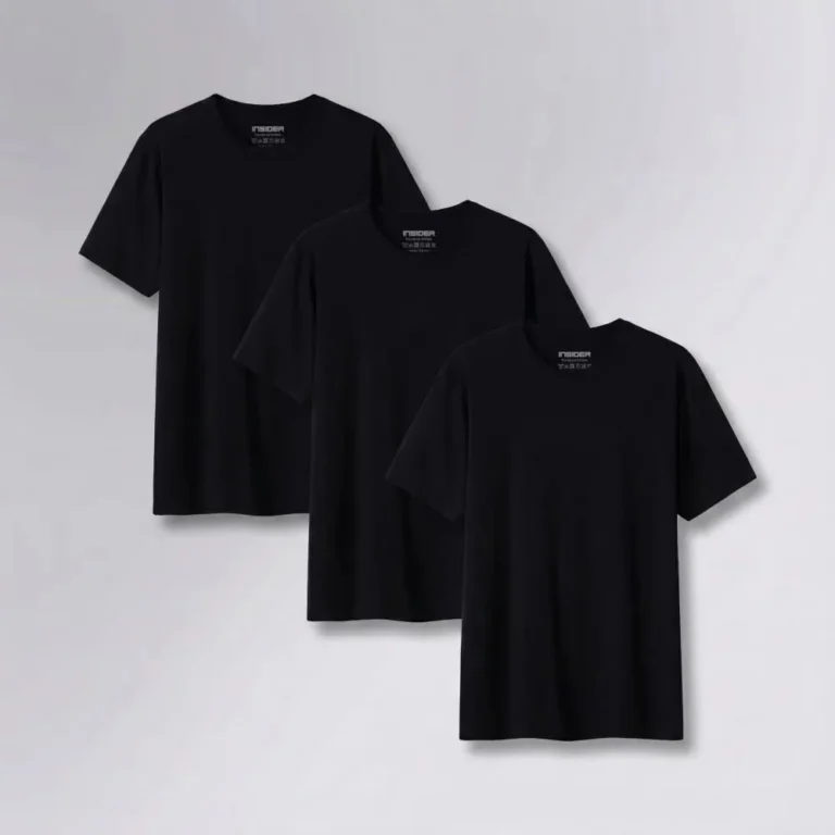 Kit 3 Camisetas Light Insider Preto G Liso
