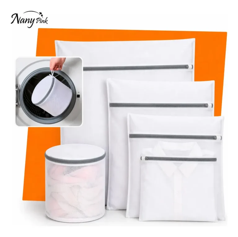 Kit 5 Sacos Para Máquina De Lavar Roupa Rede Protetora Para Lavar Roupas Delicadas Lingerie Meias Tênis E Roupas Íntimas Saco Protetor Lavanderia Com Zíper Resistente – BUENIDO