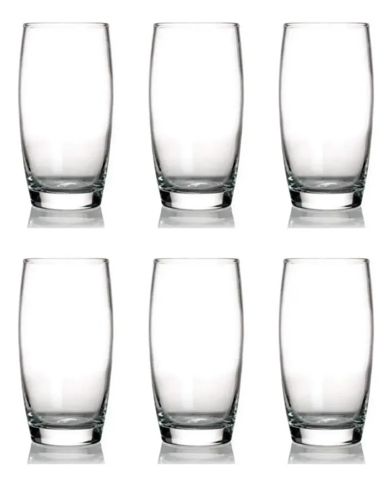 Kit 6 Copos Oca Nadir 300ml Vidro para Água e Suco