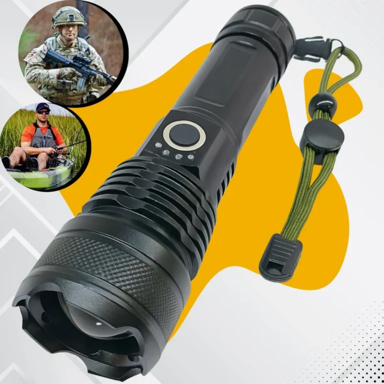 Lanterna Mais Forte Do Mundo Recarregável Tática Potente T9 – Apfer