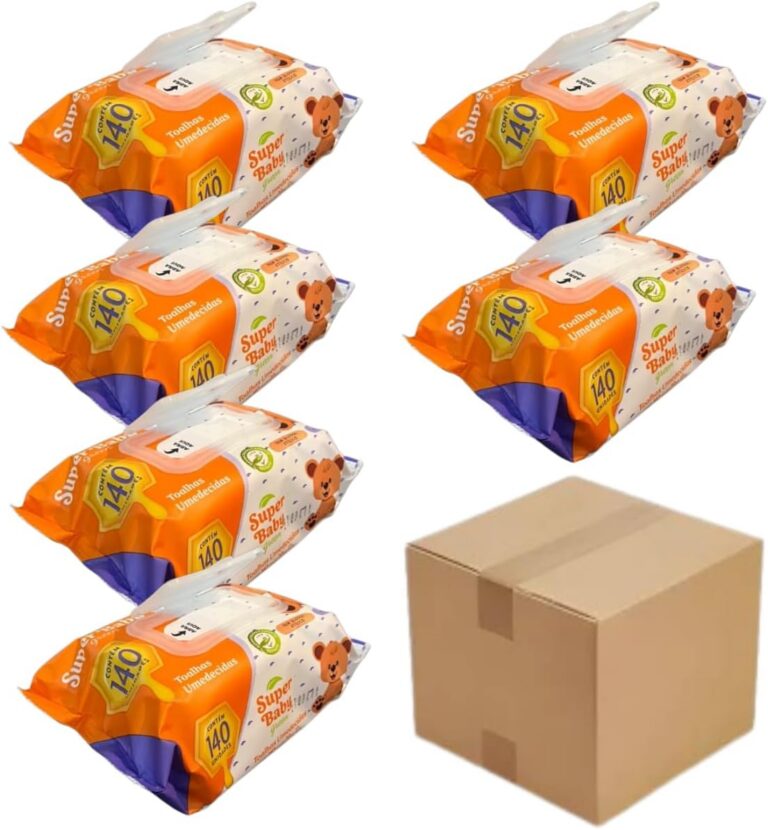 Lenços umedecidos toalhas umedecidas premium kit 6 Pacotes com 140 unid. Super Baby Green Proteção do Bebê Na Caixa