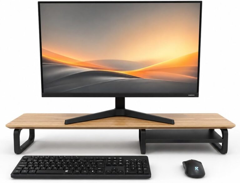 Mesa Stand Desk 85x22Cm Suporte elevado para Monitor Setup Gamer