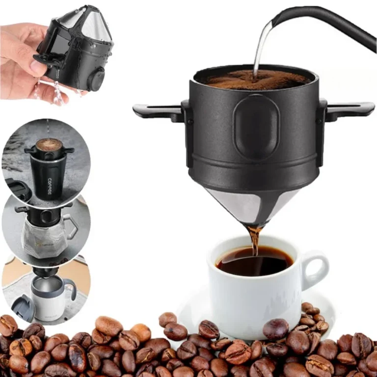Mini Filtro De Café Chá Coador De Café Reutilizável Portátil Inox para Casa Escritório e Viagens