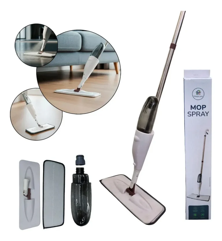 Mop Spray Com Reservatório Verocasa Para Limpeza Fácil Branco
