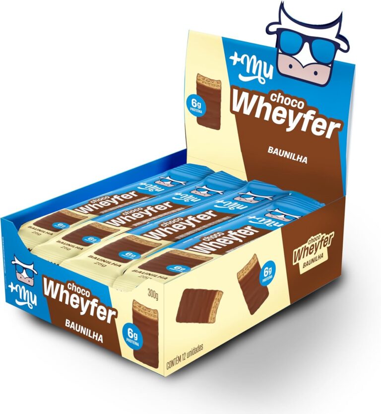 +Mu Chocowheyfer Proteico Sabor Baunilha – Display com 12 unidades – 300g