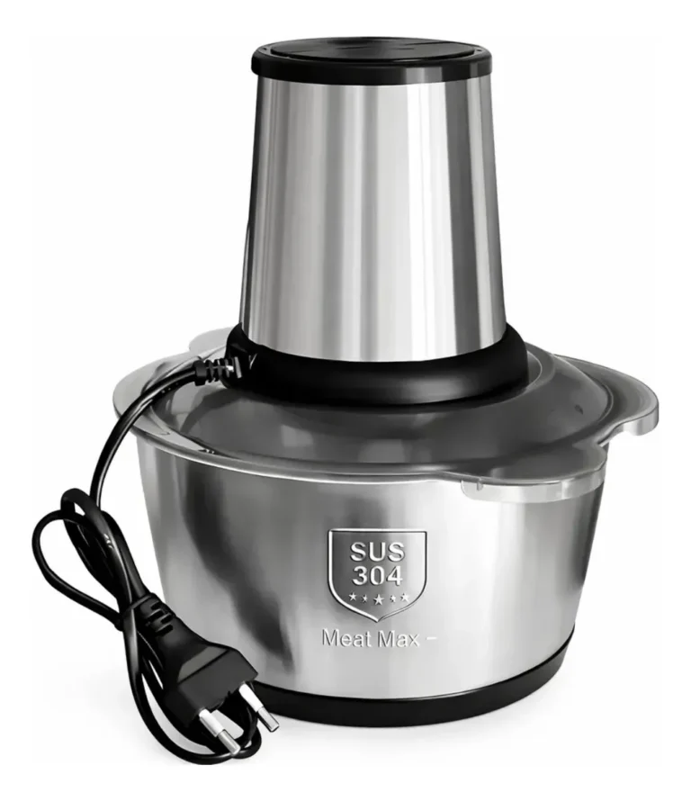 Processador Triturador Elétrico De Alimentos Inox 2 Litros Prateado 220v