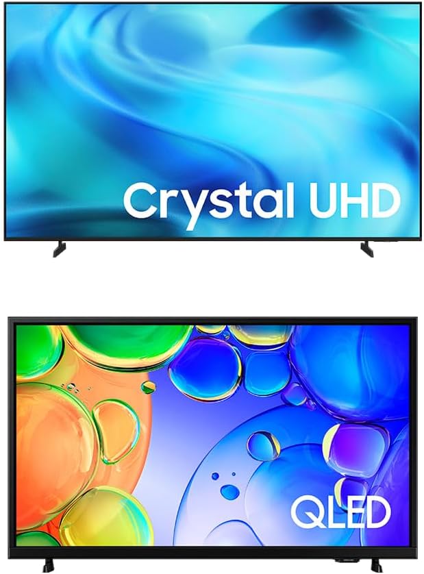 Samsung Combo Smart TV 70″ Crystal UHD 4K U8000H + Samsung Smart TV 43″ QLED Full HD