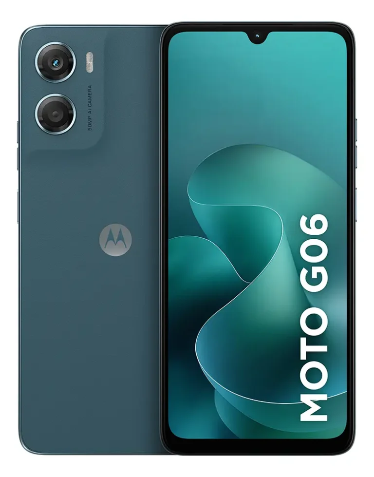 Smartphone Moto G06 128GB 4GB RAM + 8GB RAM Boost, Câmera 50mp,Bateria 5200mah – Azul