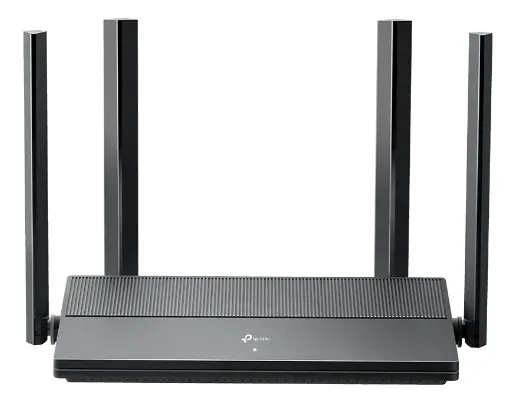 TP-Link EX1500 Roteador Wi-Fi 6 AX1500 Dual Band, 4 portas gigabit, cobertura até 140 m2, 60 dispositivos, configuração em 3 etapas, EasyMesh, baixa latência